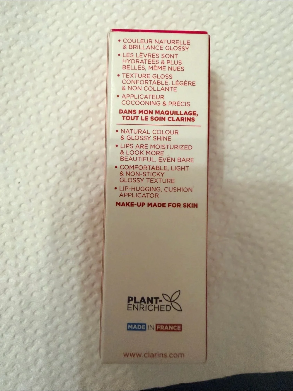 Clarins PITAYA ( dragonfruit ) Lip Comfort Oil with Sweetbriar Rose Full Size
